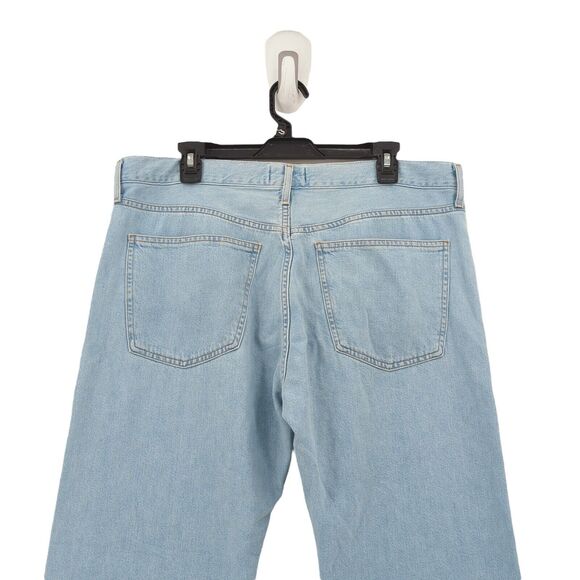 AGOLDE Women 31 Parker Jeans Pivot Blue Mid Rise Straight Leg Relaxed Cropped - Picture 7 of 8